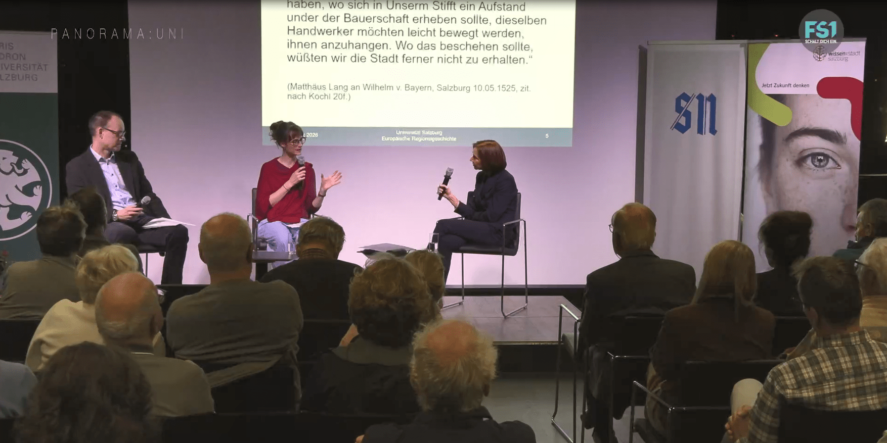 PanoramaUni_Bauernkriege_Podium Panorama:Uni Bauernkriege März 2026